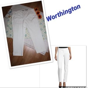 NWT Worthington Women’s White Ankle Length Pants